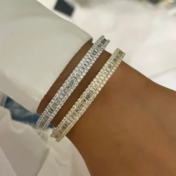 Mini Gianna Baguette Diamond Bangle 4.49 ctw