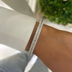 Mini Gianna Baguette Diamond Bangle 4.49 ctw
