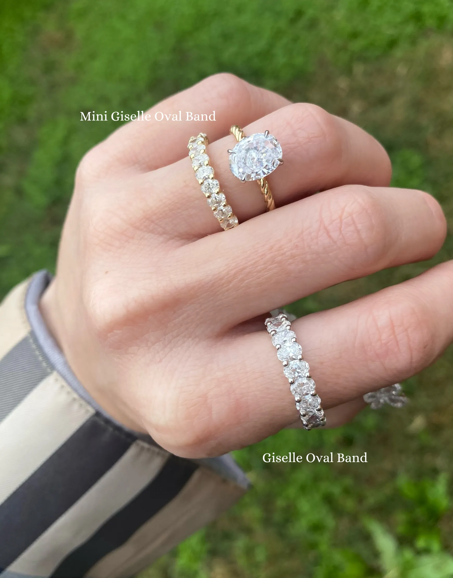 Mini Giselle Diamond Oval Band