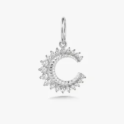 Mini Moon Gold & Diamond Moon Charm
