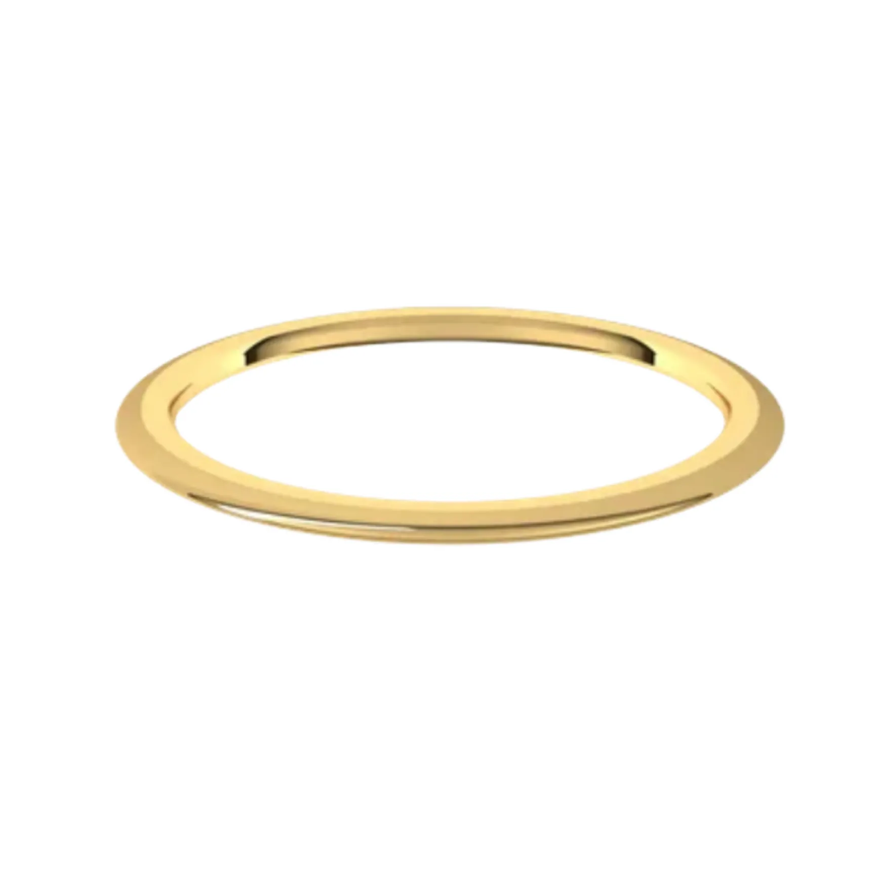 1mm Gold Stacking Spacer Band