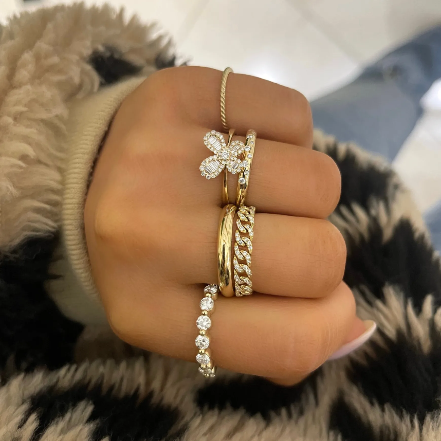 3mm Gold Stacking Spacer Band