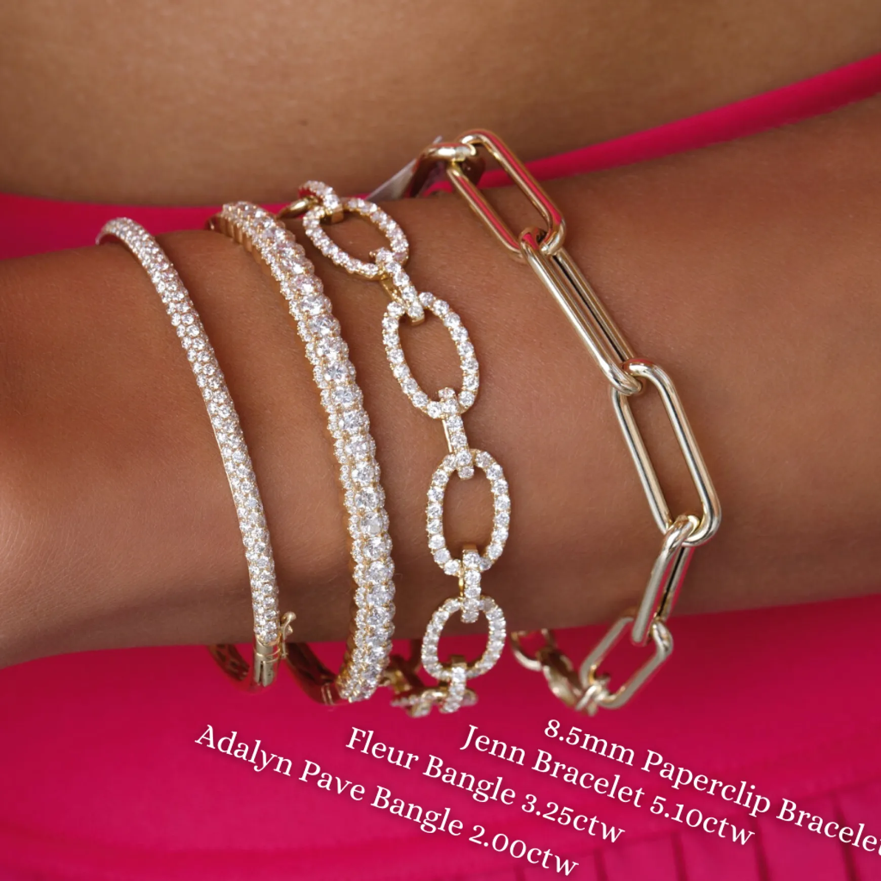 8.5mm Paperclip Chain Bracelet
