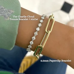 8.5mm Paperclip Chain Bracelet