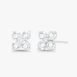 Morgan Diamond Cluster Stud Earrings
