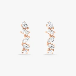 Multi-Shape Diamond Huggies