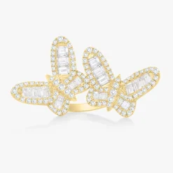 Ophelia Baguette Butterfly Ring