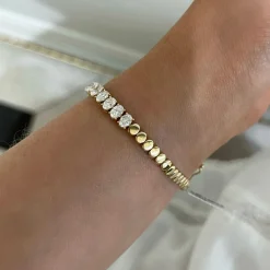 Orella Oval Diamond Tennis Bracelet 3.84 ctw