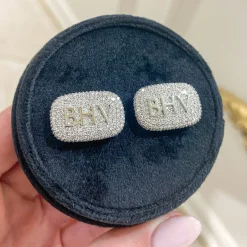Pave Diamond Cuff Links