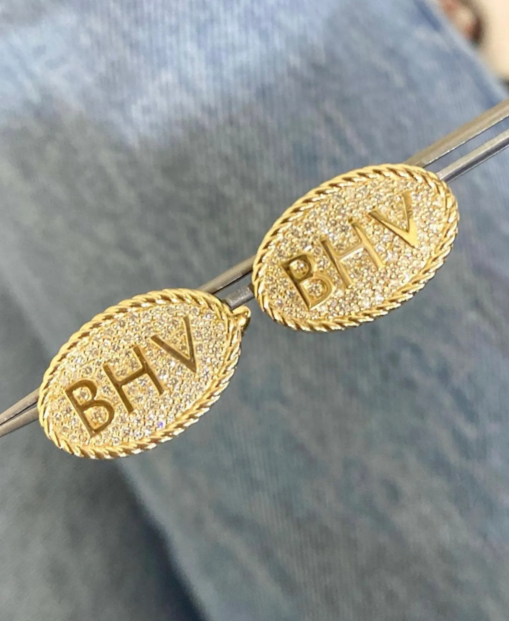 Pave Diamond Cuff Links