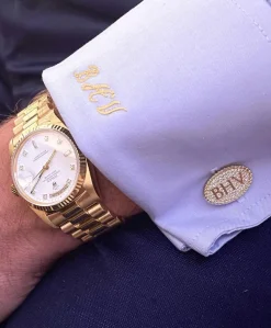 Pave Diamond Cuff Links