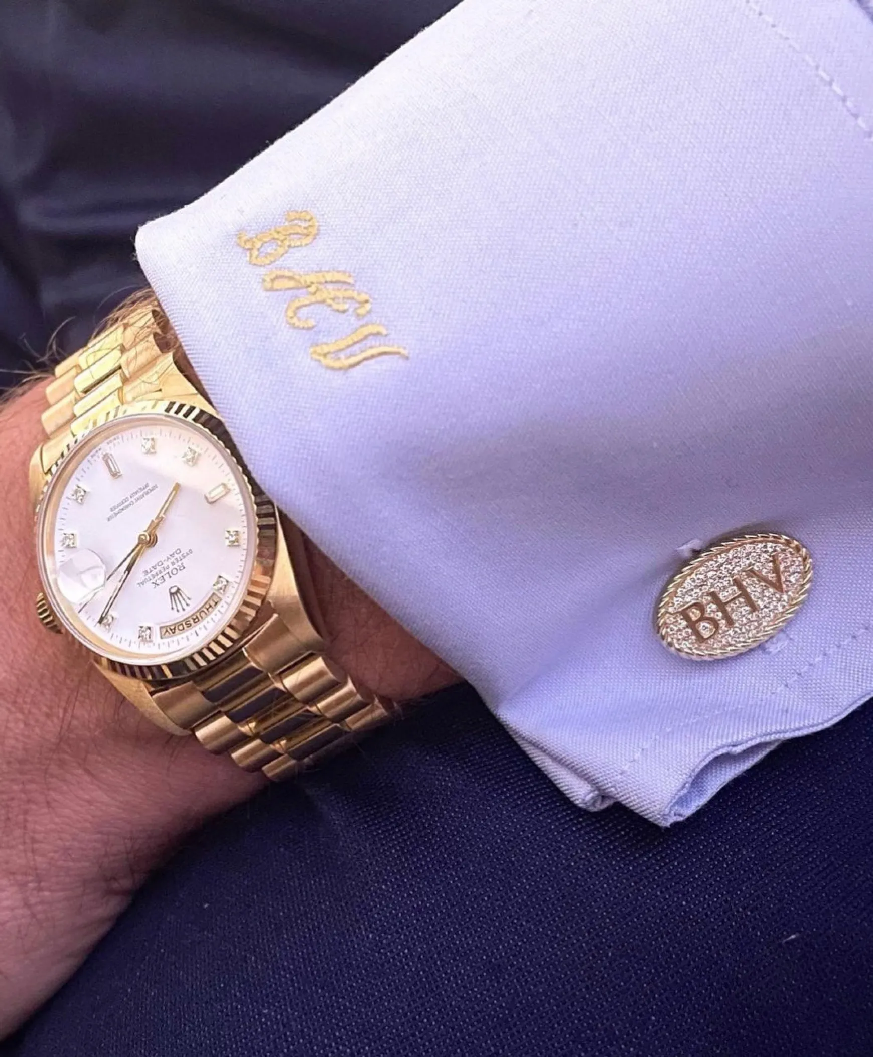 Pave Diamond Cuff Links