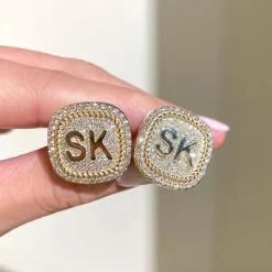 Pave Diamond Cuff Links