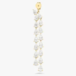 Pear Diamond Dangle Stud Earrings 22.92 ctw