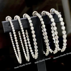 Posie Charlie Cloud® Diamond Hoop Earrings 2.87 ctw