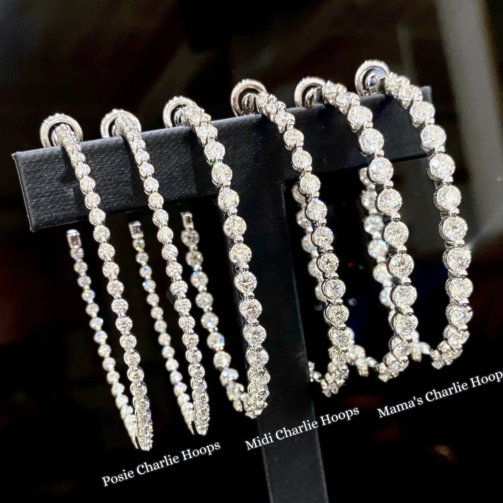 Posie Charlie Cloud® Diamond Hoop Earrings 2.87 ctw