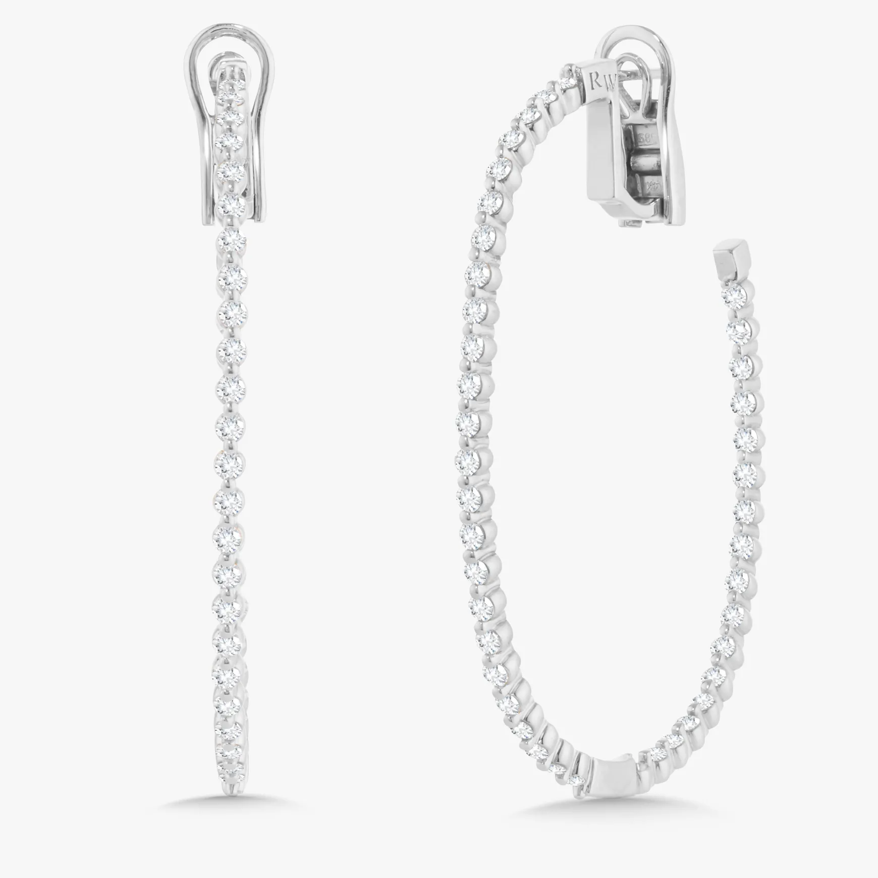 Posie Charlie Cloud® Diamond Hoop Earrings 2.87 ctw