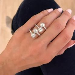 Quartet Crossover Diamond Ring 2.20 ctw