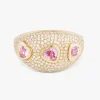 Queen of Hearts Pave Diamond Dome Ring