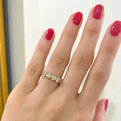 "Be Mine" White Topaz Eternity Heart Ring