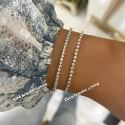 Reed Dainty Floating Halfway Diamond Chain Bracelet 0.54 ctw