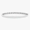 Rounded Two Row Diamond Bangle Bracelet 2.30 ctw