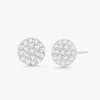 Ruthie Pave Diamond Round Studs 0.70 ctw