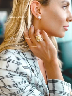Ruthie Pave Diamond Round Studs 0.70 ctw