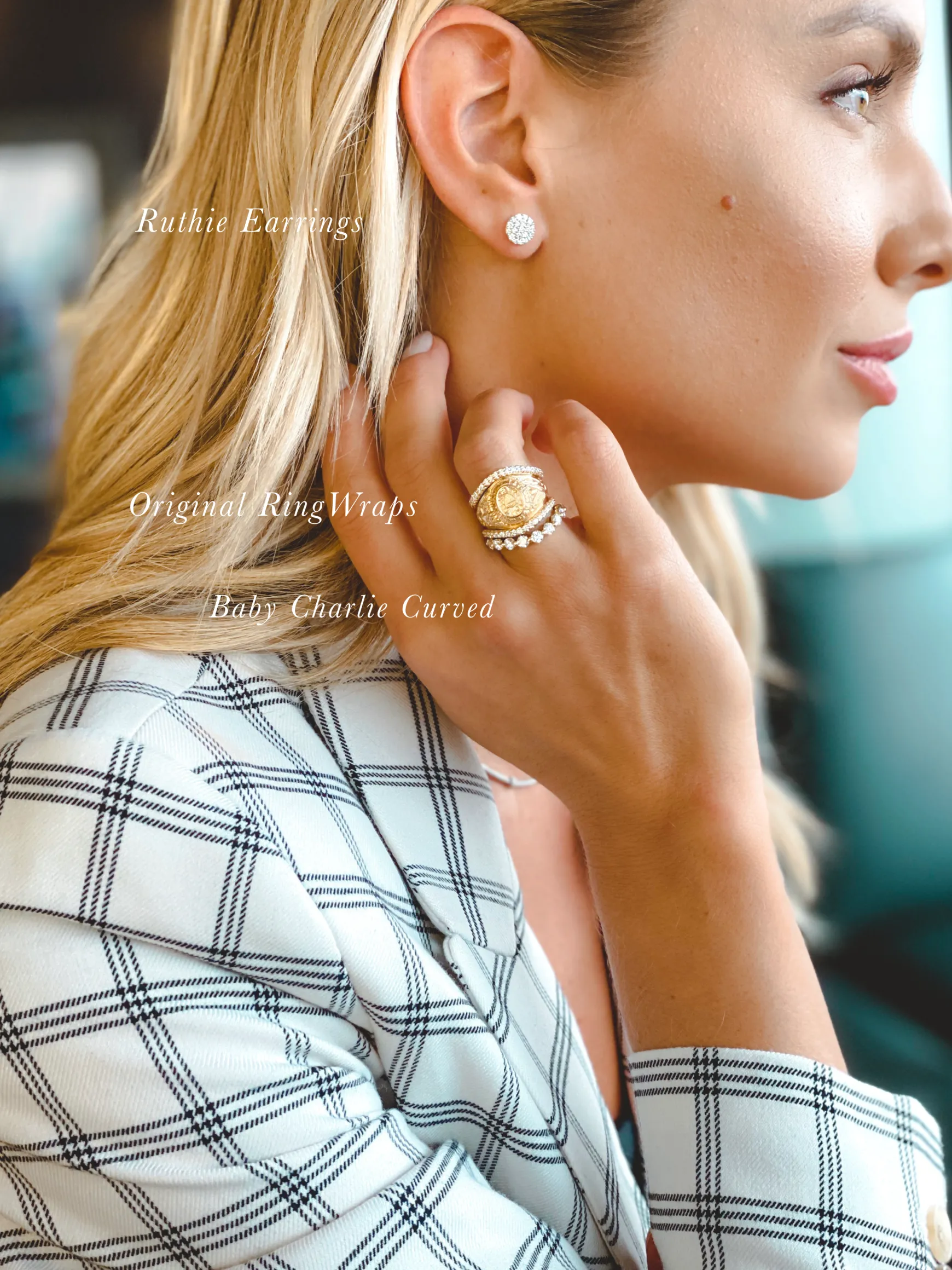 Ruthie Pave Diamond Round Studs 0.70 ctw