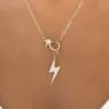 Skyler Pave Diamond Lightning Bolt Charm