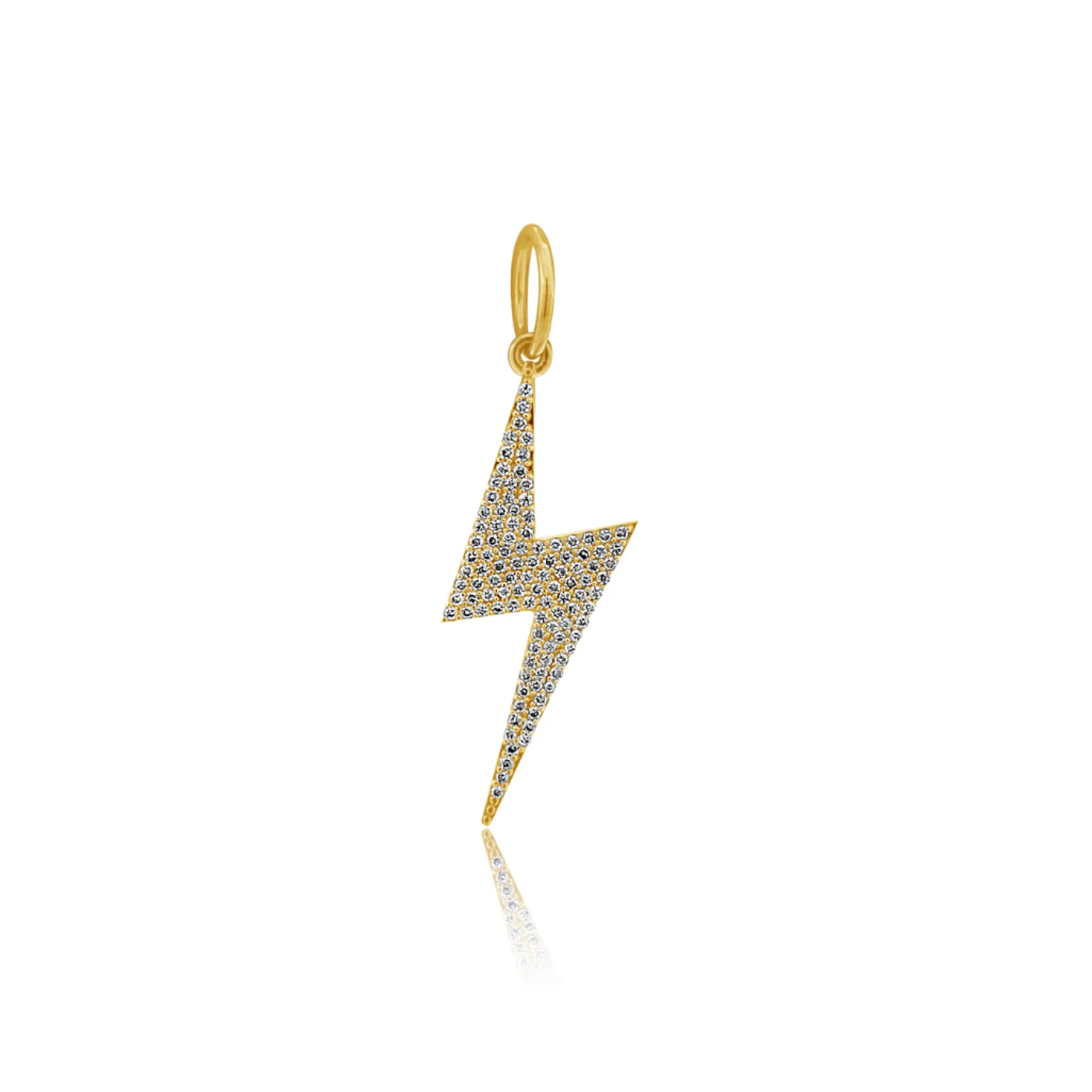 Skyler Pave Diamond Lightning Bolt Charm