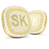 Square Pave Diamond Cuff Links