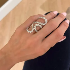 Swirl Diamond Ring 5 ctw