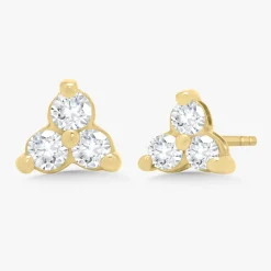 Trilogy Cluster Stud Earrings