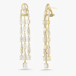 Tropez Diamond Dangle Earrings 9.05 ctw