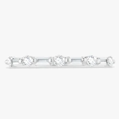 Vadella Baguette & Round Diamond Band 0.36 ctw
