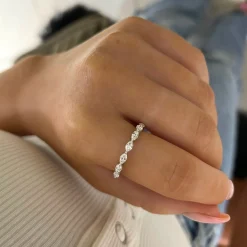 Viola Marquise Shaped Diamond Band