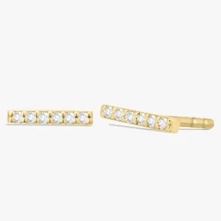 Zoey Single Row Diamond Stud Earrings